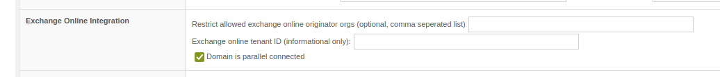 New option "Domain is parallel connected" in the Managed Domain Settings