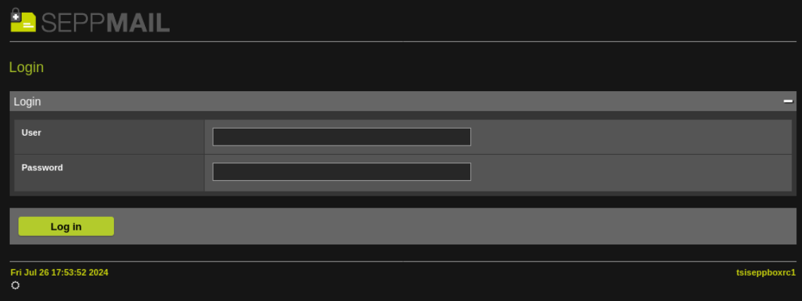 GUI in dark mode