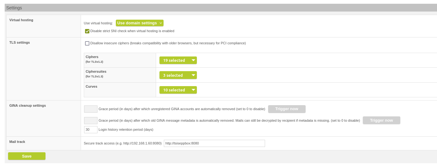 Retention period for logins