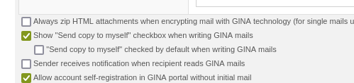 Option for showing the "copy to myself" checkbox