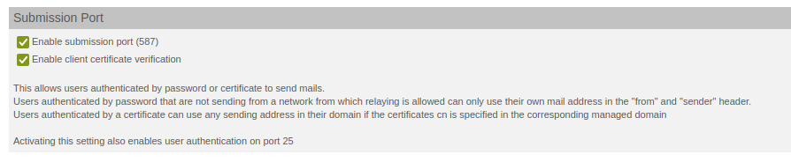 Enable or disable client certificate verification