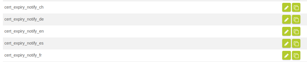 New default mail templates in Mail System